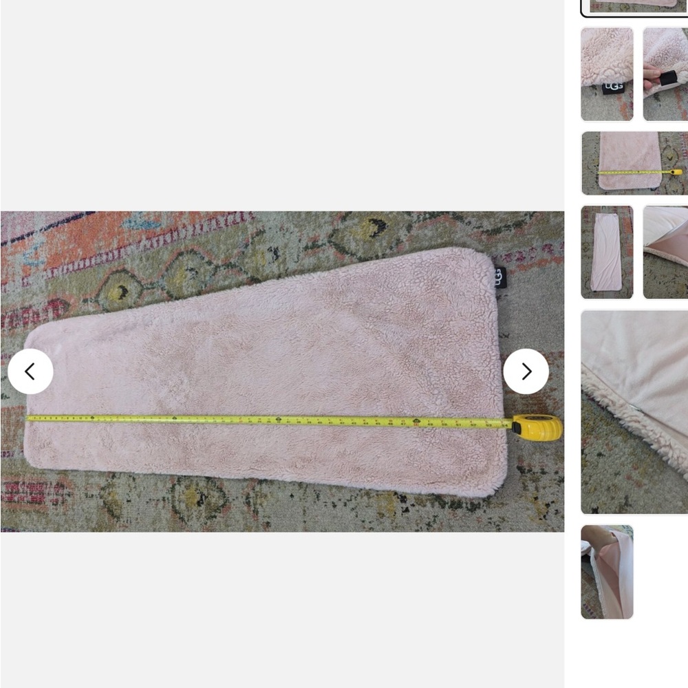 UGG Pink Fuzzy Pillow
